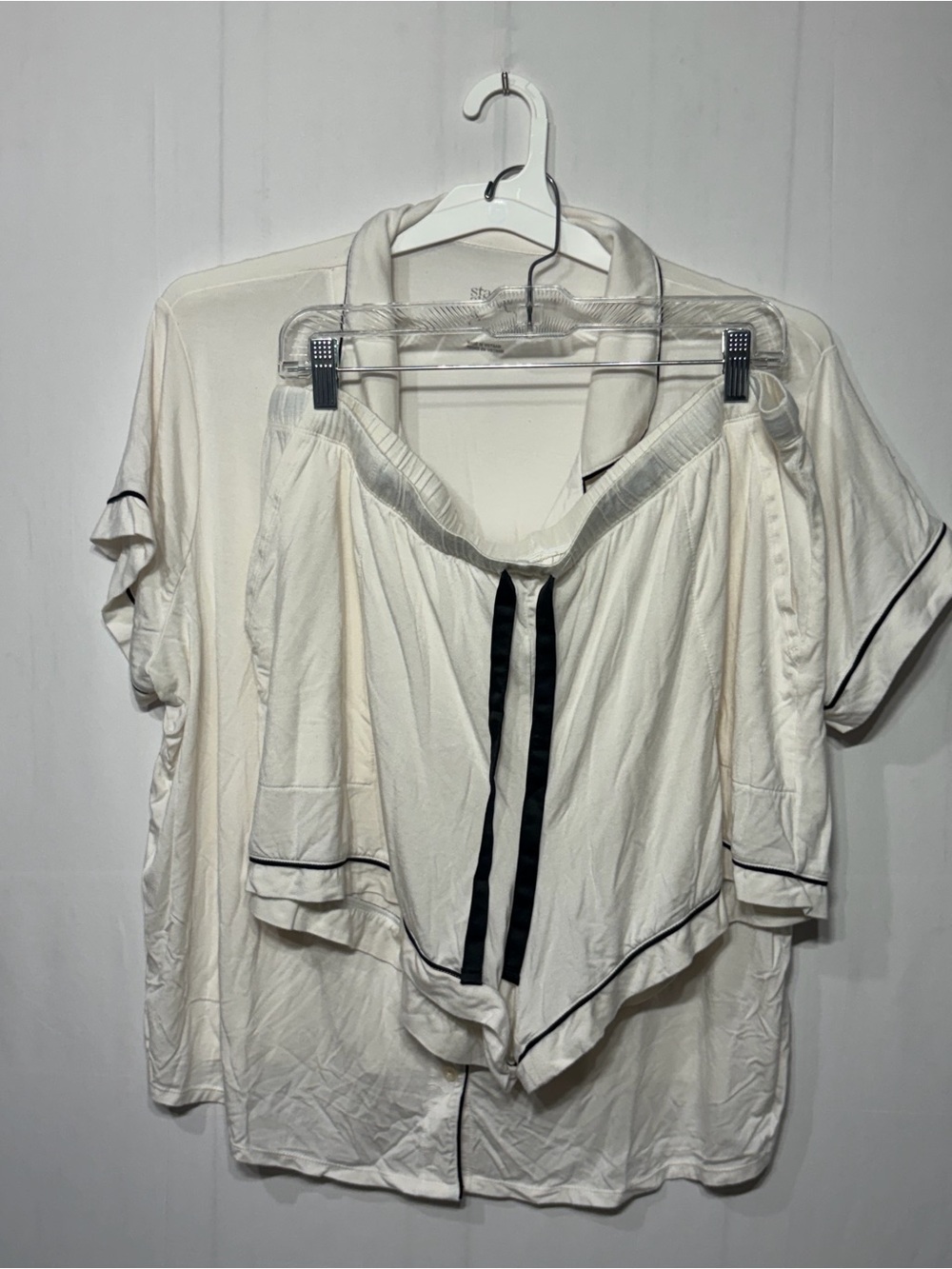 Star Above Plus Size Pajama Set, shorts and top